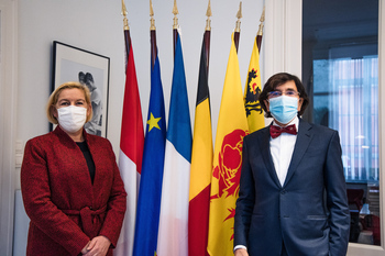 05.01.21 Réunion avec l'Ambassadrice de France en Belgique