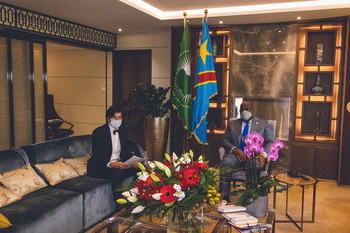 22.05.21 Rencontre président de la République démocratique du Congo Félix Tshisekedi